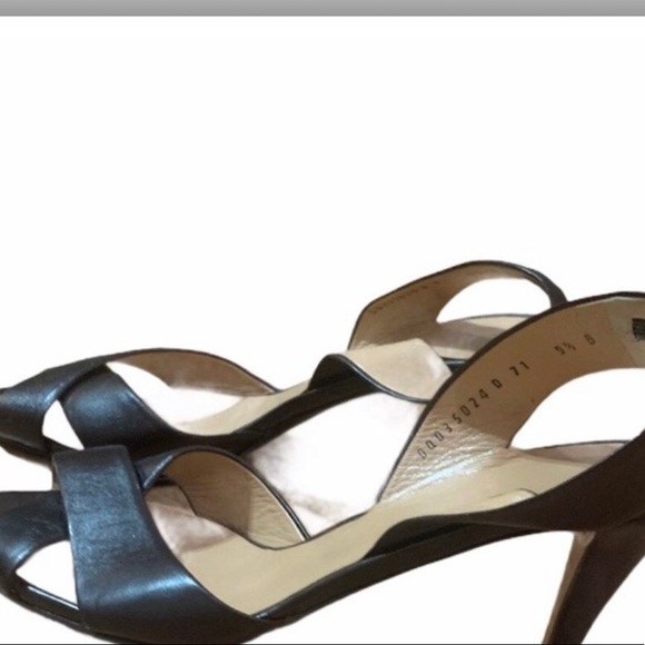 Salvatore Ferragamo Brown Leather Heels | Sz 9.5 - Picture 1 of 2